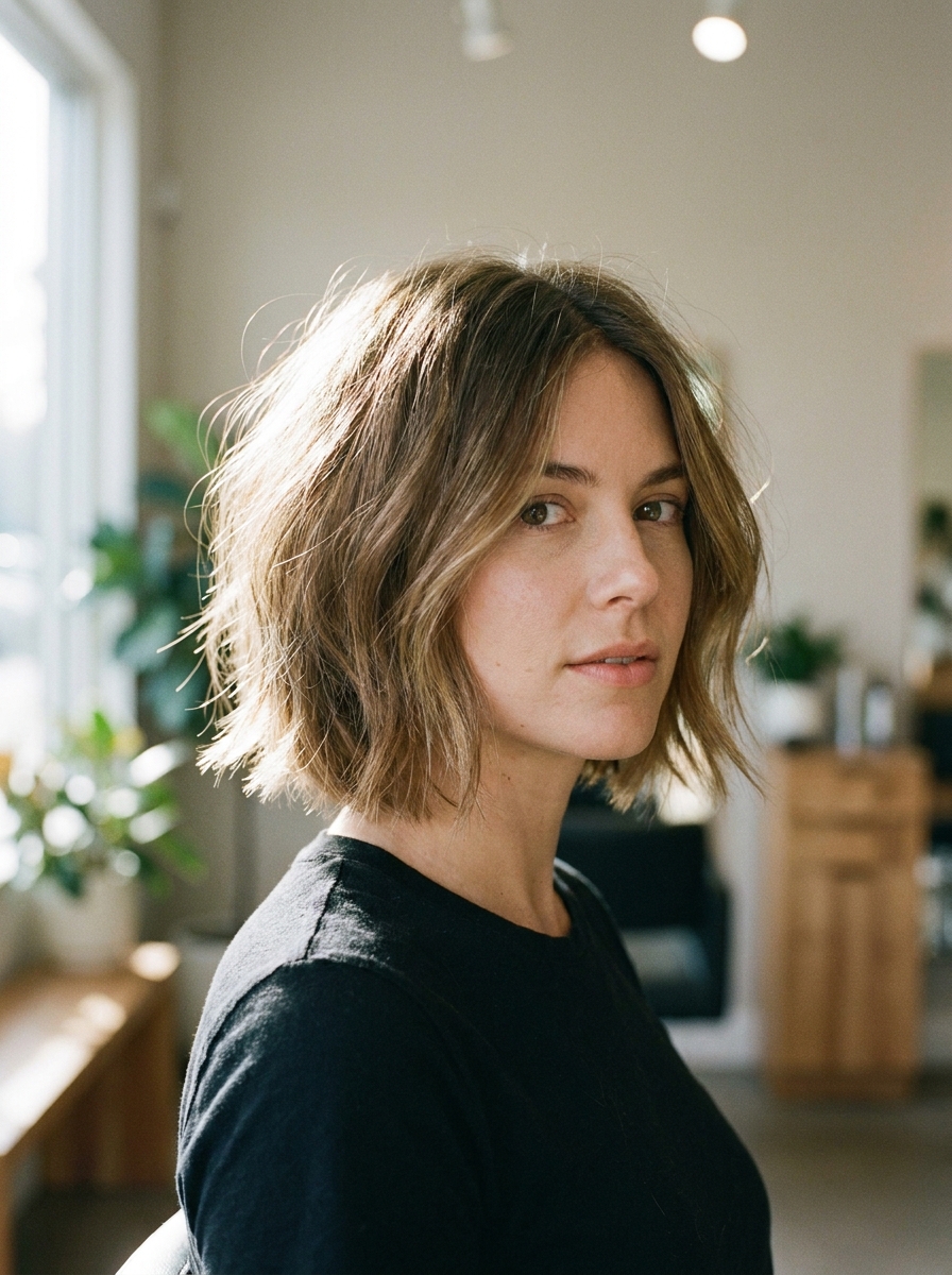 Textured Bob als Bob Frisuren mittellang Inspiration 2026